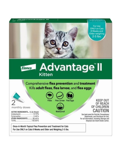 Advantage II Kitten Turquoise 2-Pack (3packs)