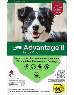 Advantage Ii Dog Large Red 6-Pack (3packs)