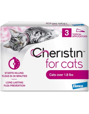 Cheristin Topical Squeeze-On Flea Treatment for Cats 1ea/3 pk