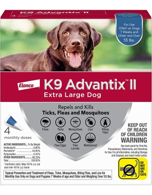 K9 Advantix Ii Dog Extra Large Blue 4-Pack (Case of 4)