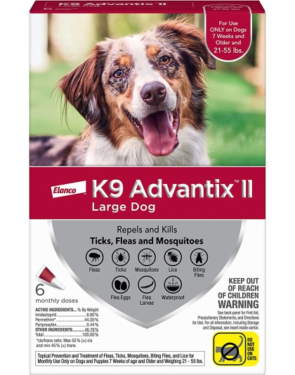 K9 Advantix Ii Dog Large Red 6-Pack