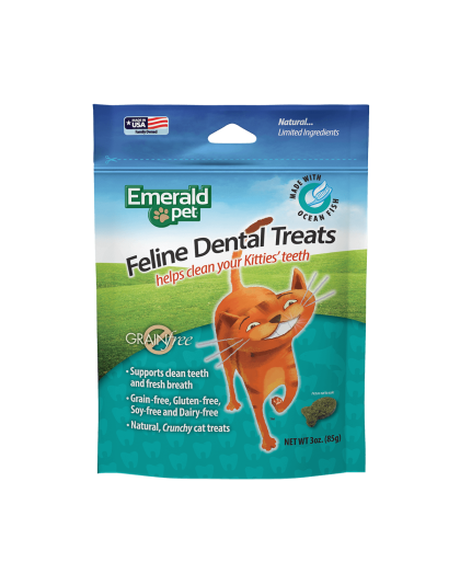 Emerald Pet Feline Dental Cat Treats Ocean Fish 1ea/3 oz