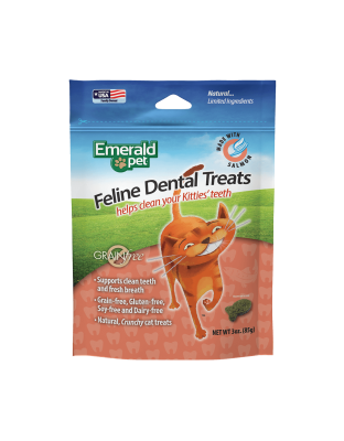Emerald Pet Feline Dental Cat Treats Salmon 1ea/3 oz