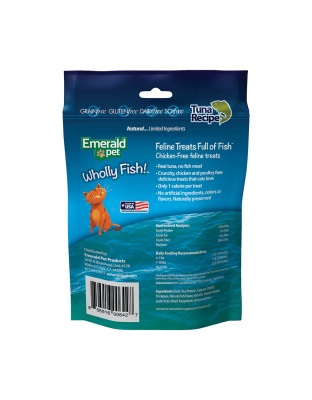 Emerald Pet Wholly Fish! Crunchy Cat Treats Tuna 1ea/3 oz