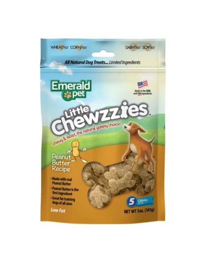 Emerald Pet Little Chewzzies Dog Treats Peanut Butter 5oz.