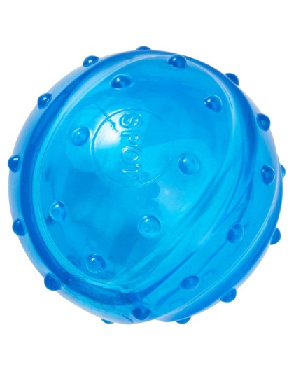 Spot Play Strong Scent-Station Ball Dog Toy Bacon Blue 1ea/3.25 in