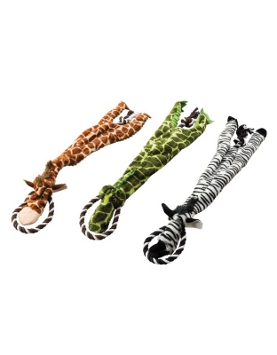 Skinneeez Tugs Dog Toy Jungle Assorted 1ea/23 in