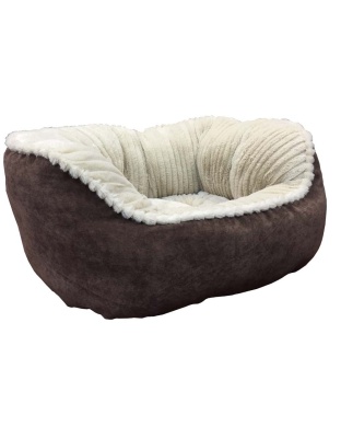 Spot Ethical Velvet Feel Hi Wall Bed Medium 32 X 25 X 16 Chocolate