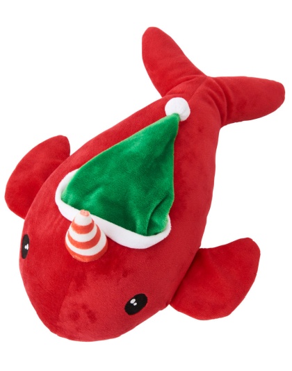Spot Holiday Narwhals Dog Toy Assorted 12 In
