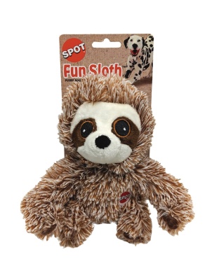 Spot Fun Sloth Plush Dog Toy Assorted 1ea/7 in
