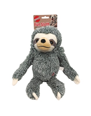 Spot Fun Sloth Plush Dog Toy Assorted, 1ea/13 in