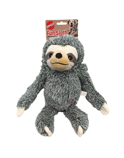 Spot Fun Sloth Plush Dog Toy Assorted, 1ea/13 in