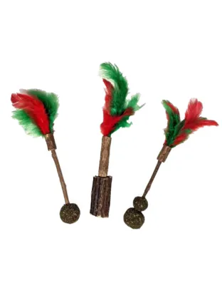 Spot Holiday Silver Vine Cat Corded Stick Toy Assorted