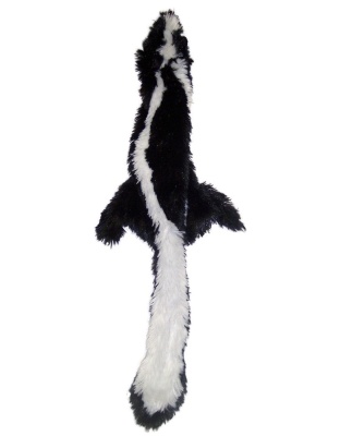 Skinneeez Forest Series Dog Toy Skunk Black, White 1ea/Mini