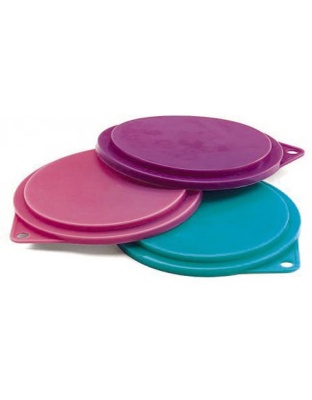 Spot Pet Food Can Covers Assorted 12ea/3 Piece, 3.5 in