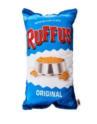 Spot Fun Food Ruffus Chips Dog Toy Blue 1ea/14 in