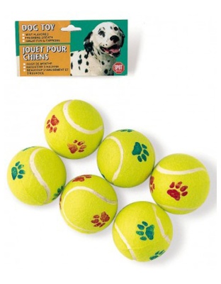 Spot Tennis Ball Dog Toy Assorted 1ea/6 pk, 2.5 in