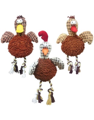 Spot Giggler Plush Dog Toy Chicken Assorted 1ea/12 in
