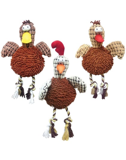 Spot Giggler Plush Dog Toy Chicken Assorted 1ea/12 in