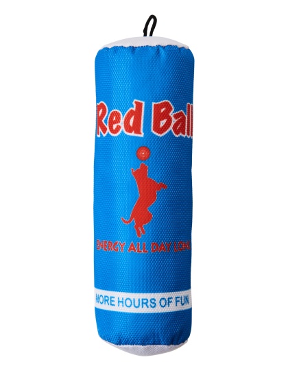 Spot Fun Drink Red Ball Dog Toy Blue, 1ea/9.5 in