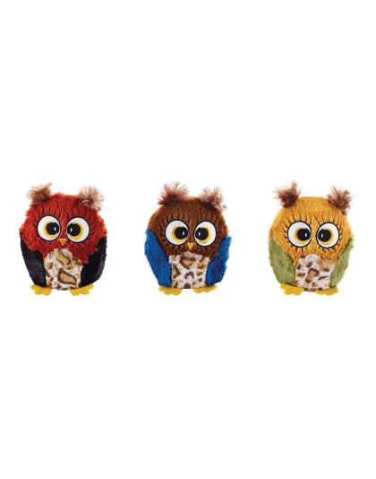Spot Hoots Owl Plush Dog Toy Assorted 1ea/3 in
