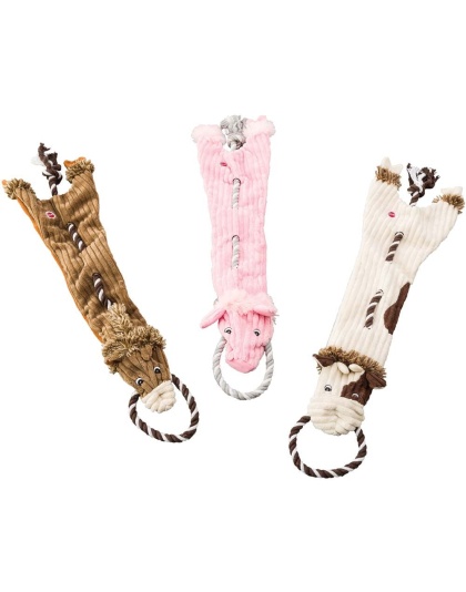 Skinneeez Tugs Dog Toy Barnyard Assorted 1ea/23 in