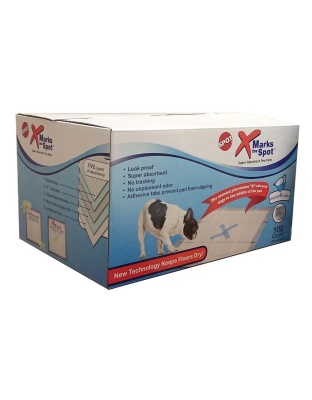 Spot X Marks The Spot Puppy Training Pads White, 1ea/100 pk, 22 In X 22 in