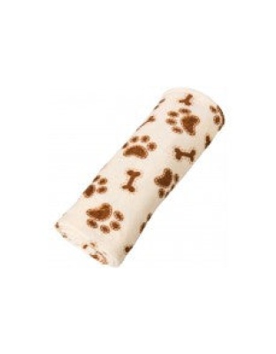 Spot Snuggler Bones/Paws Print Blanket Cream, 1ea/30 In X 40 in