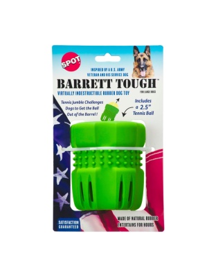 Spot Barrett Tough Tennis Jumble Dog Toy Green, Green, 1ea/LG