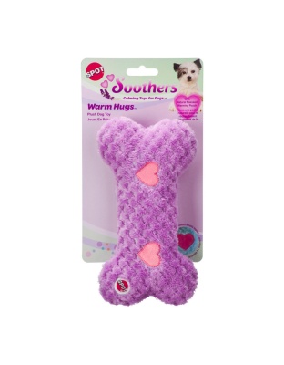 Spot Soothers Warm Hug Bone Dog Toy Assorted, 1ea/9 in