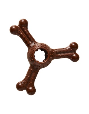 Bam-Bone Plus Triple Chew Dog Toy Bison, 1ea/7 in