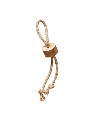 Spot Coffee Wood Dog Chew Toy w/Rope 1ea/18 in