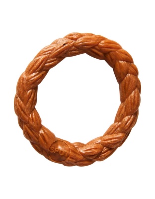 Bam-Bone Braid Ring Dog Toy Hickory, 1ea/3 in