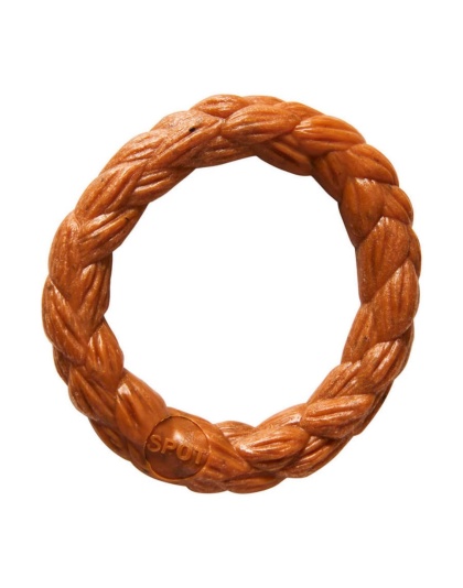 Bam-Bone Braid Ring Dog Toy Hickory, 1ea/3 in