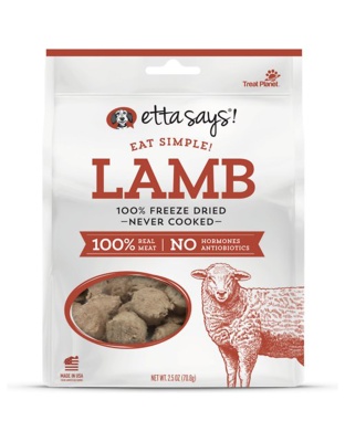 Etta Says! Eat Simple 100% Freeze Dried Lamb Dog Treats Lamb 1ea/2.5 oz