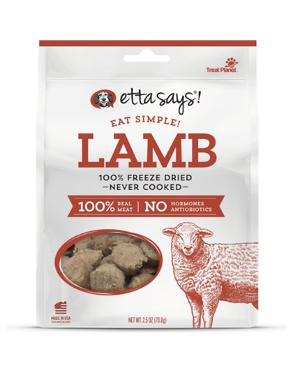 Etta Says! Eat Simple 100% Freeze Dried Lamb Dog Treats Lamb 1ea/2.5 oz