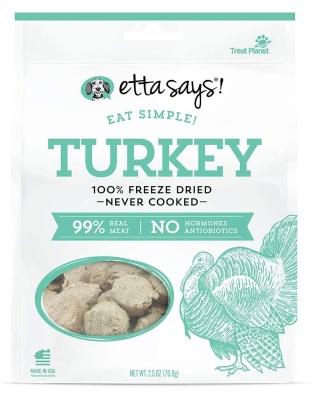 Etta Says! Eat Simple 100% Freeze Dried Turkey Dog Treats Turkey 1ea/2.5 oz