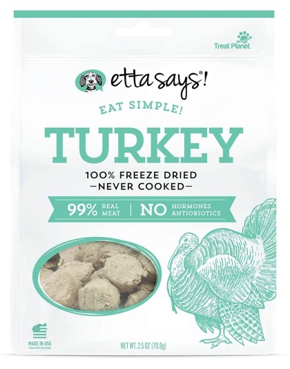Etta Says! Eat Simple 100% Freeze Dried Turkey Dog Treats Turkey 1ea/2.5 oz
