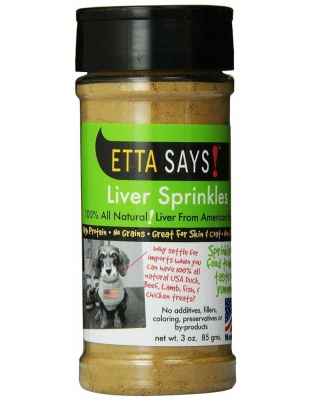 Etta Says! Liver Sprinkles 100% All Natural Dog Food Topper 1ea/3oz.