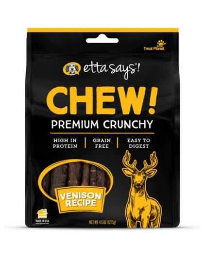 Etta Says! Premium Crunchy Venison Chew Dog Treats Venison 1ea/4.5 oz
