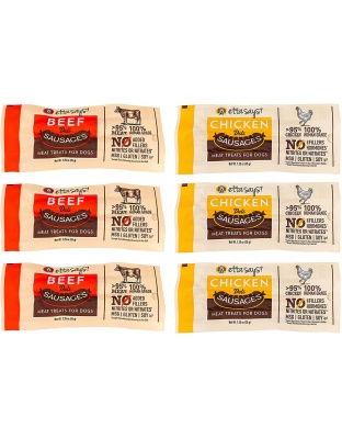 Etta Says! Sausage Link Dog Treats Beef 12ea/1.25 oz