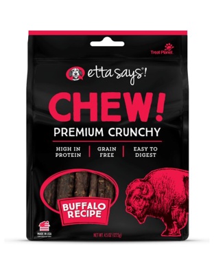Etta Says! Chew! Premium Crunchy Dog Treats Buffalo 1ea/4.5 oz