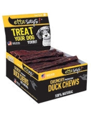 Etta Says! Premium Crunchy Duck Dog Treat Duck 20ea/7 in, 20 ct