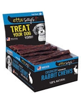 Etta Says! Premium Crunchy Rabbit Dog Treat Rabbit 20ea/7 in, 20 ct