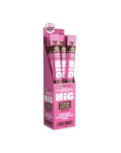 Etta Says Dog Grain Free Yum Stick Big Pork (Case of 24)