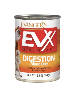 Evanger's EVx Restricted Diet Digestion Bland Diet Wet Dog Food 12.5oz. (Case of 12)