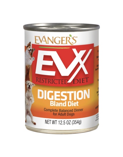 Evanger's EVx Restricted Diet Digestion Bland Diet Wet Dog Food 12.5oz. (Case of 12)
