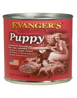 Evanger's Heritage Classic Puppy and Underweight Wet Dog Food Chicken 12.8oz. (Case of 12)