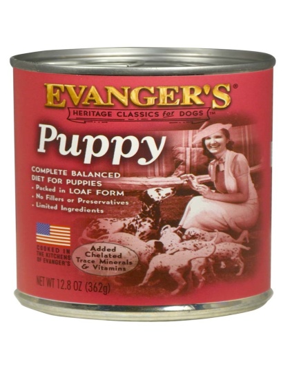 Evanger's Heritage Classic Puppy and Underweight Wet Dog Food Chicken 12.8oz. (Case of 12)