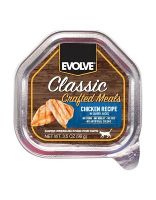 Evolve Classic Wet Cup Cat Food Chicken 3.5oz. (Case of 15)